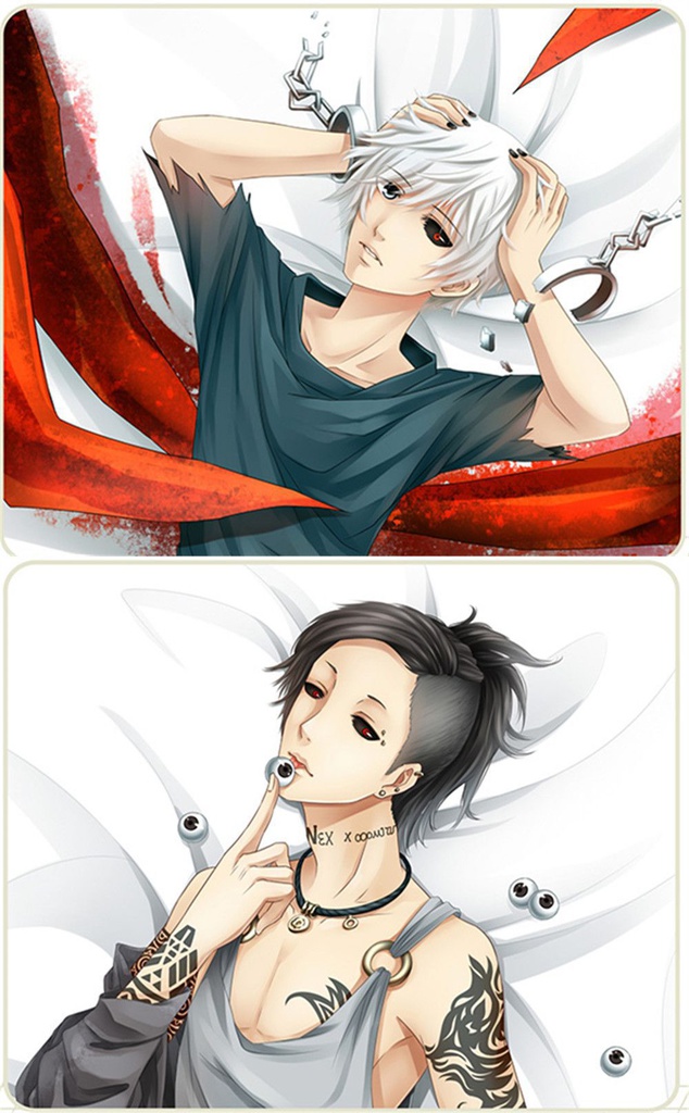 東京喰種 金木研/ウタ 抱き枕カバー 麦芽堂 bz10320