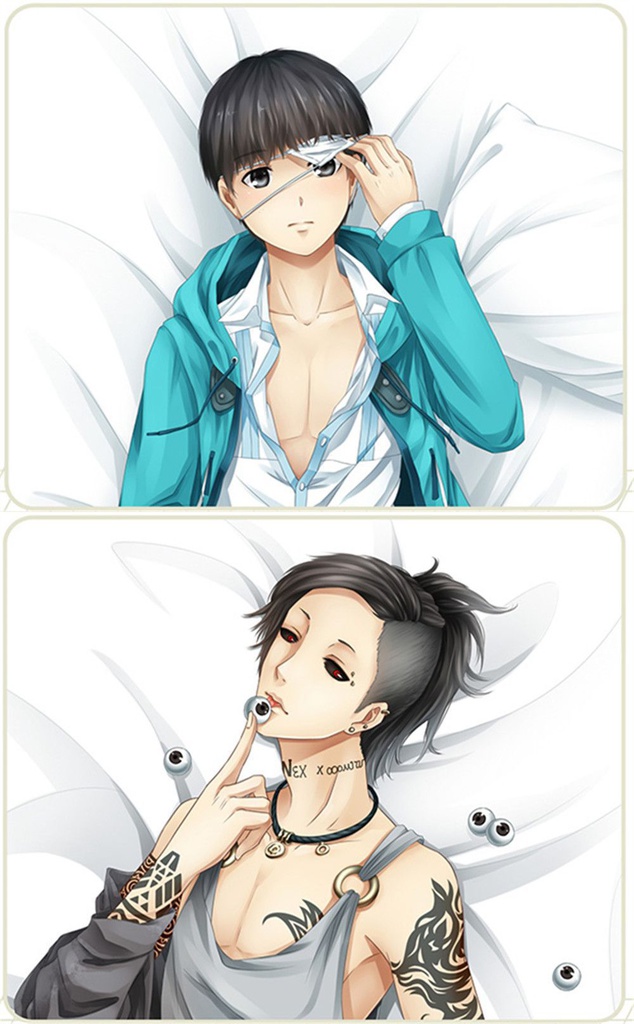 東京喰種 金木研/ウタ 抱き枕カバー 麦芽堂 bz10321