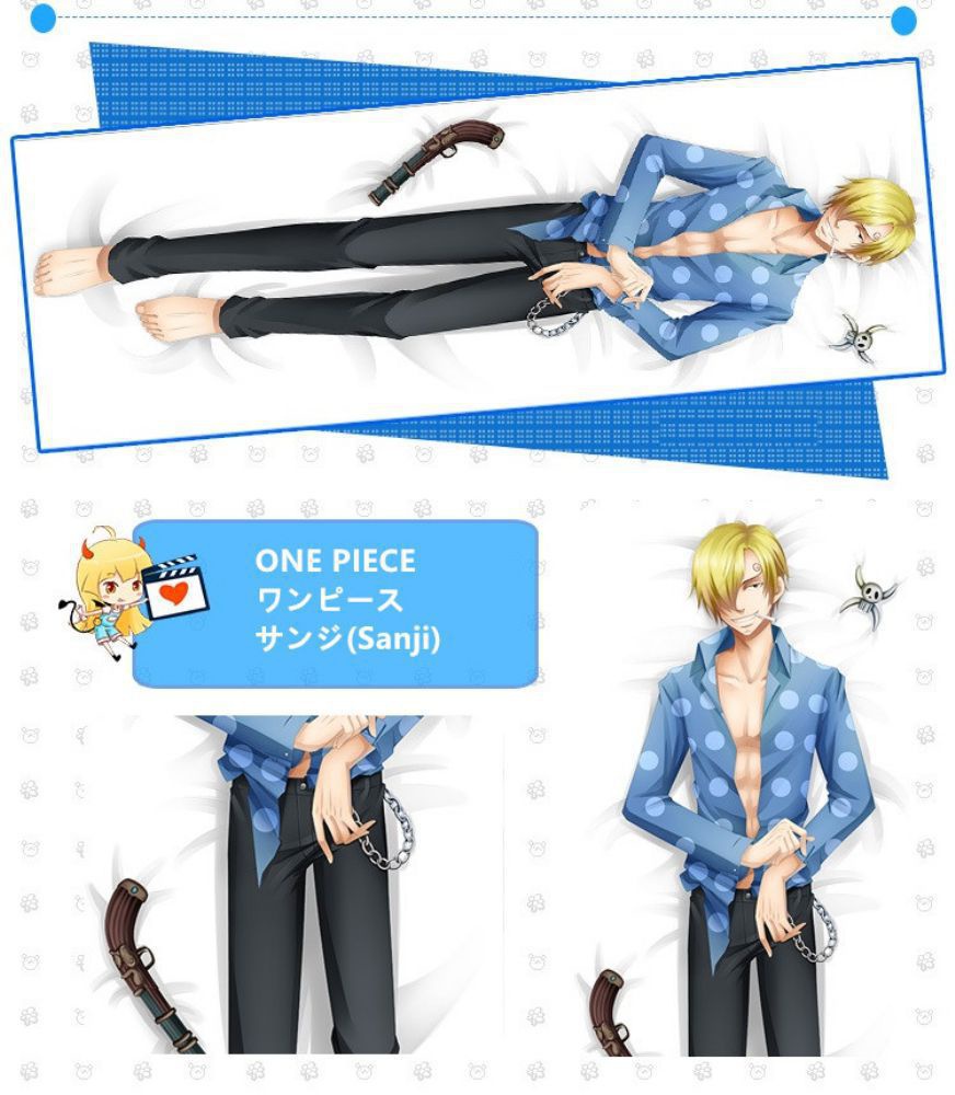 ONE PIECE サンジ/モンキー・D・ルフィ 抱き枕カバー 麦芽堂 bz10745