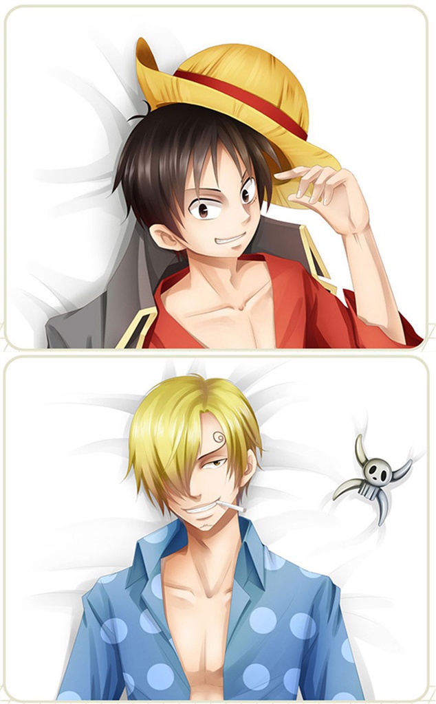 ONE PIECE サンジ/モンキー・D・ルフィ 抱き枕カバー 麦芽堂 bz10745