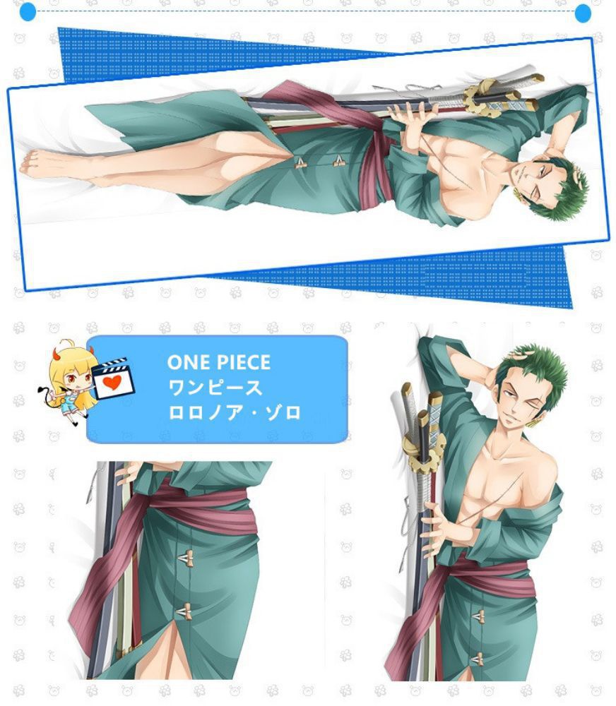 ONE PIECE ロロノア・ゾロ/モンキー・D・ルフィ 抱き枕カバー 麦芽堂 bz10746