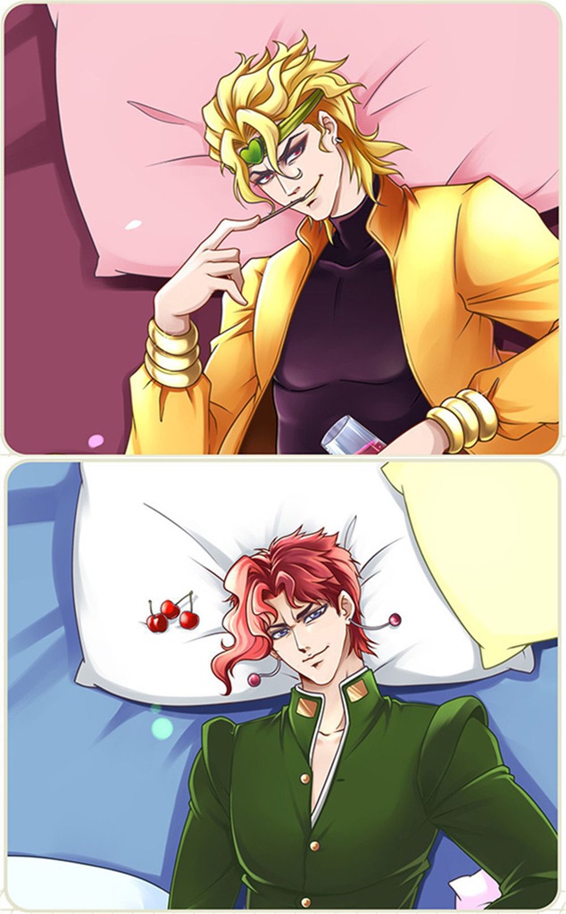 ジョジョの奇妙な冒険 ディオ・ブランドー/花京院典明 抱き枕カバー 麦芽堂 bz11179