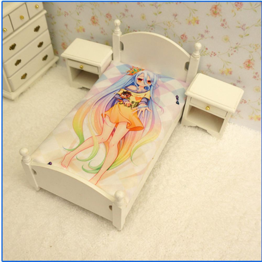 ノーゲーム・ノーライフ 白 シーツ 布団カバー ブランケット 毛布 麦芽堂 cbz10709-2