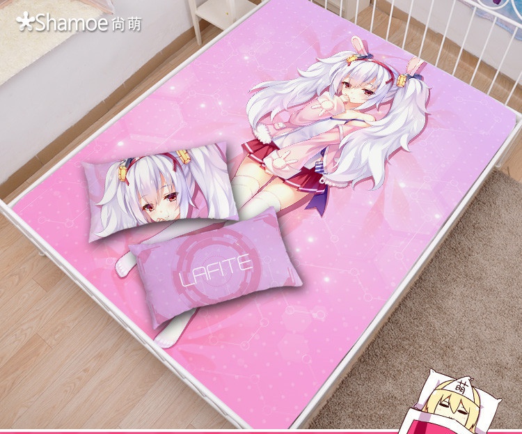 アズールレーン ラフィー シーツ 布団カバー ブランケット 毛布 枕セット 尚萌=幽幽雪猫/Grandia氷 ccz00676-1