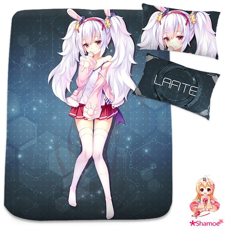 アズールレーン ラフィー シーツ 布団カバー ブランケット 毛布 枕セット 尚萌=幽幽雪猫/Grandia氷 ccz00676-3