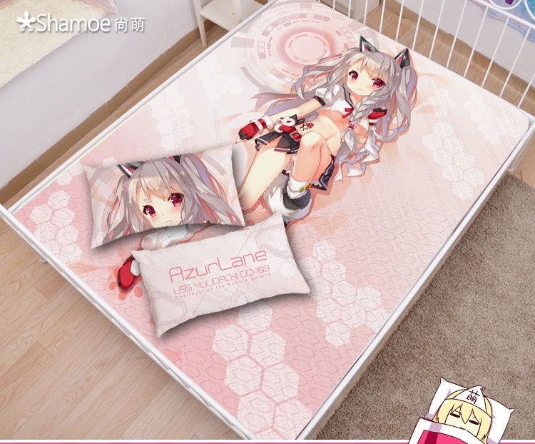 アズールレーン 夕立 シーツ 布団カバー ブランケット 毛布 枕セット 尚萌=幽幽雪猫/Grandia氷 ccz00691-1