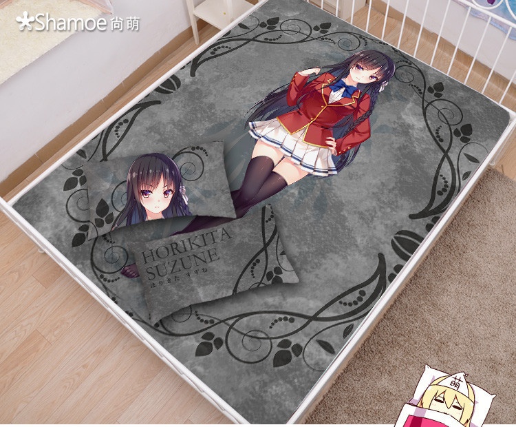 ようこそ実力至上主義の教室へ 堀北鈴音 シーツ 布団カバー ブランケット 毛布 枕セット 尚萌=幽幽雪猫/Grandia氷 ccz00697-1