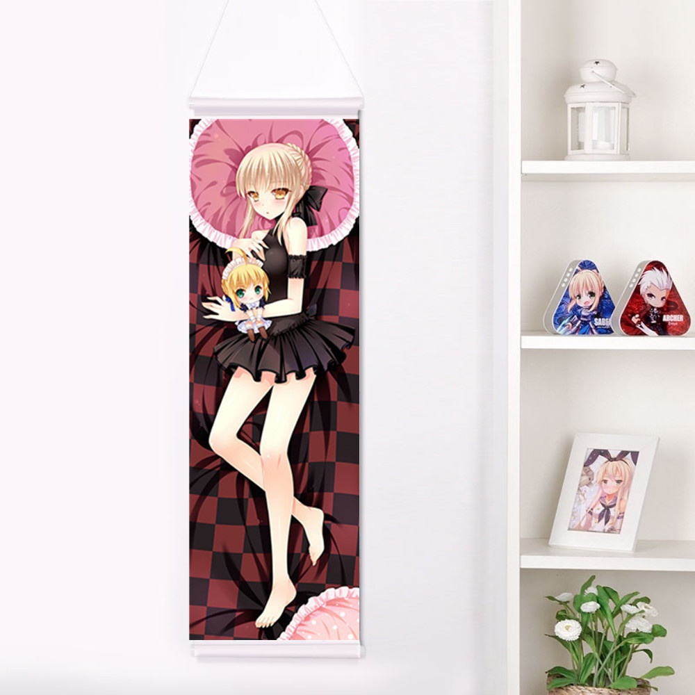 Fate/stay night セイバーオルタ 掛け軸/タペストリー 二次元 萌え 同人 アニメ抱き枕周辺グッズ Fate SN 黒セイバー アルトリア・ペンドラゴン アーサー王 Saber フェイト・ステイナイト 尚萌=幽幽雪猫/Grandia氷 gcz00712-2