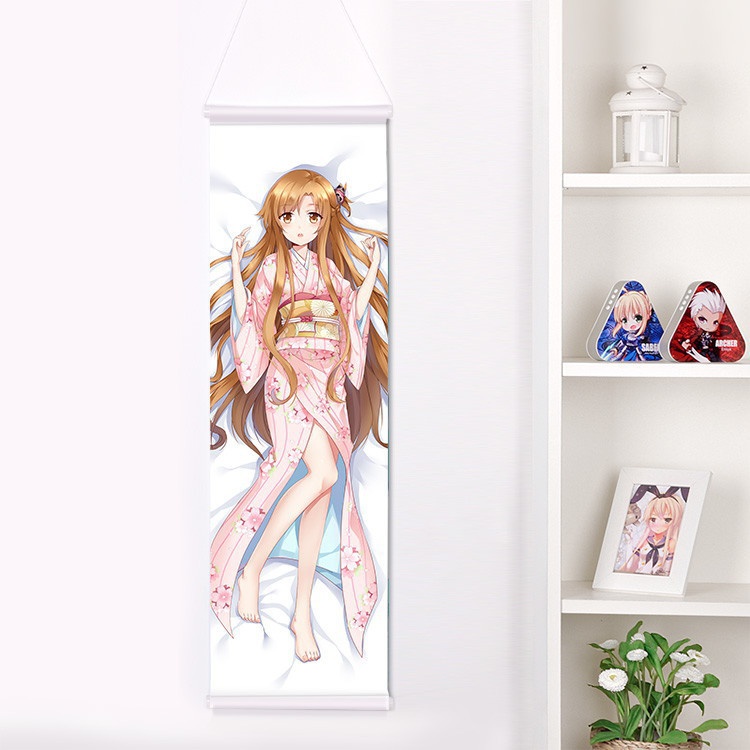 ソードアート・オンライン アスナ 掛け軸/タペストリー 二次元 萌え 同人 アニメ抱き枕周辺グッズ SAO えすえーおー アスナ シノのん 抜刀妻 剣業主婦 鬼嫁 バーサクヒーラー 結城明日奈 尚萌=園々 gcz00713-2