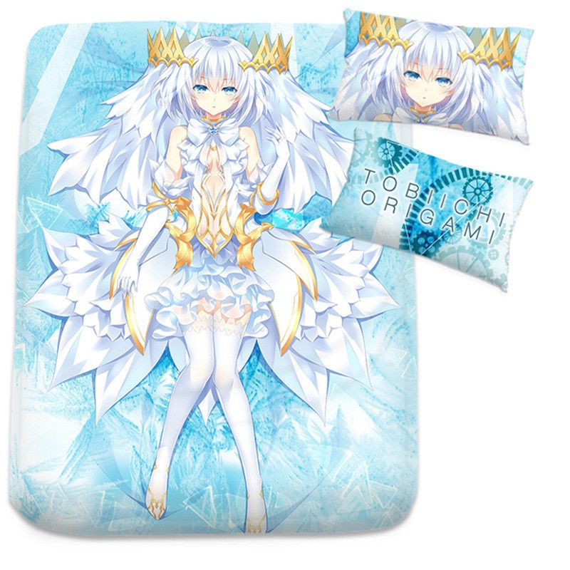 デート・ア・ライブ 鳶一折紙 シーツ 布団カバー ブランケット 毛布 枕セット 尚萌=希茜 ccz00733-1