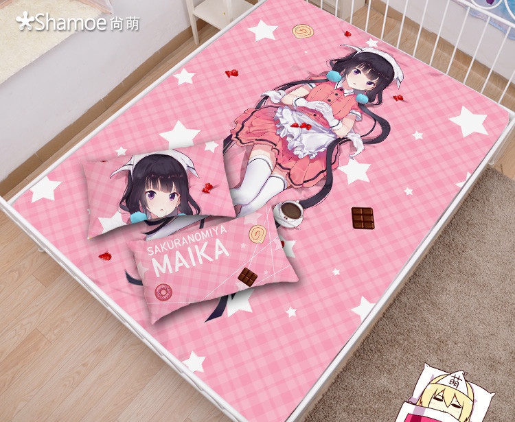 ブレンド・S 桜ノ宮苺香 シーツ 布団カバー ブランケット 毛布 枕セット 尚萌=TLGD ccz00740-1