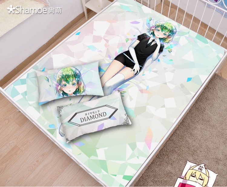 宝石の国 ダイヤモンド シーツ 布団カバー ブランケット 毛布 枕セット 尚萌=幽幽雪猫/Grandia氷 ccz00746-1