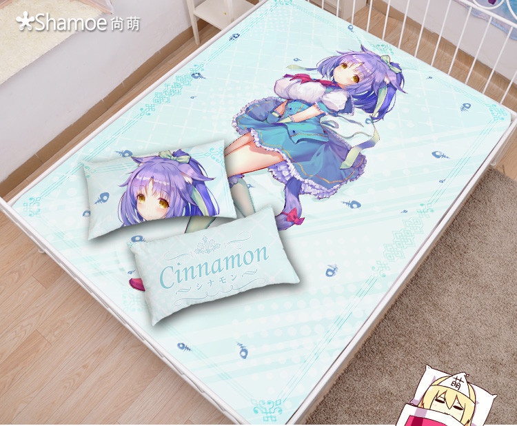 ネコぱら シナモン シーツ 布団カバー ブランケット 毛布 枕セット 尚萌=TLGD ccz00756-1