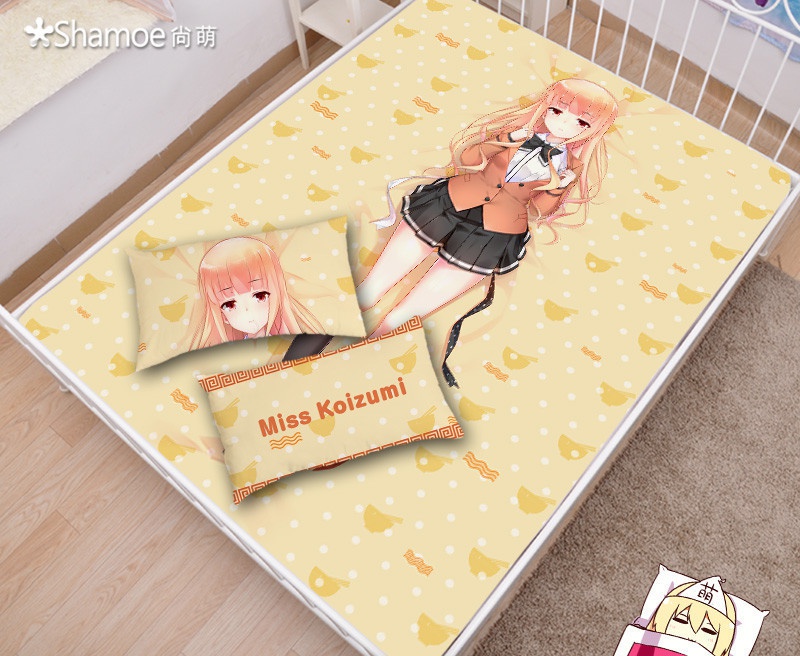 ラーメン大好き小泉さん 小泉さん シーツ 布団カバー ブランケット 毛布 枕セット 尚萌=鈴木Suzuki ccz00787-1