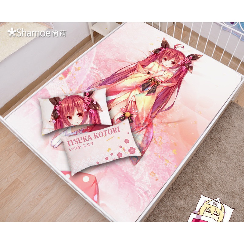 デート・ア・ライブ 五河琴里 シーツ 布団カバー ブランケット 毛布 枕セット 尚萌=幽幽雪猫/Grandia氷 ccz00817-1