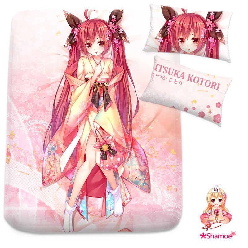 デート・ア・ライブ 五河琴里 シーツ 布団カバー ブランケット 毛布 枕セット 尚萌=幽幽雪猫/Grandia氷 ccz00817-1