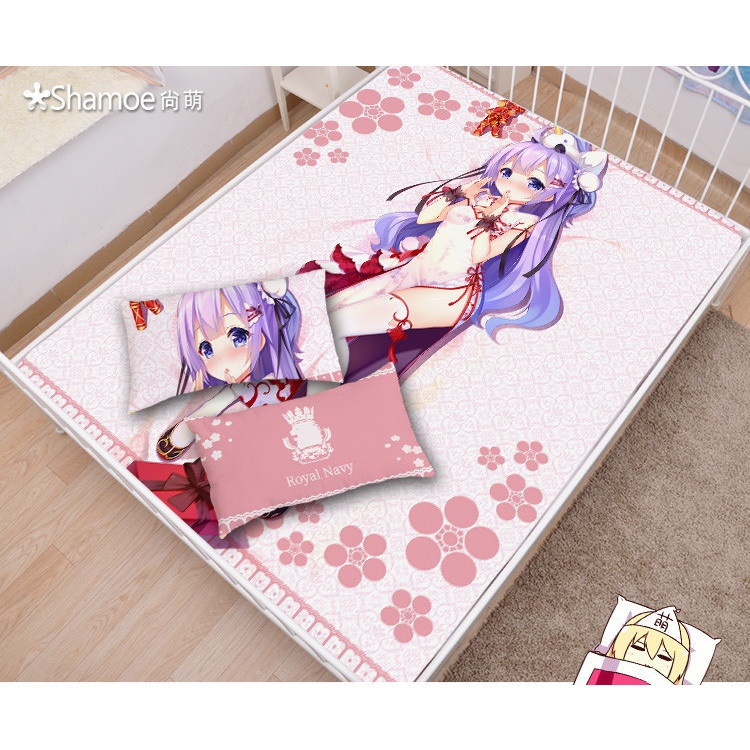 アズールレーン ユニコーン シーツ 布団カバー ブランケット 毛布 枕セット 尚萌=幽幽雪猫/Grandia氷 ccz00862-1