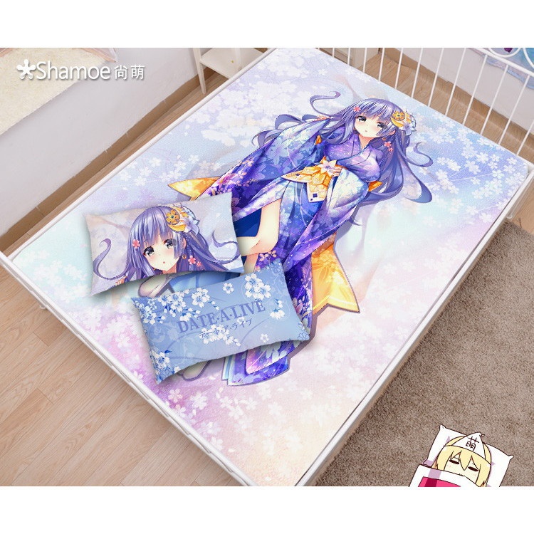 デート・ア・ライブ 誘宵美九 シーツ 布団カバー ブランケット 毛布 枕セット 尚萌=幽幽雪猫/Grandia氷 ccz00838-1