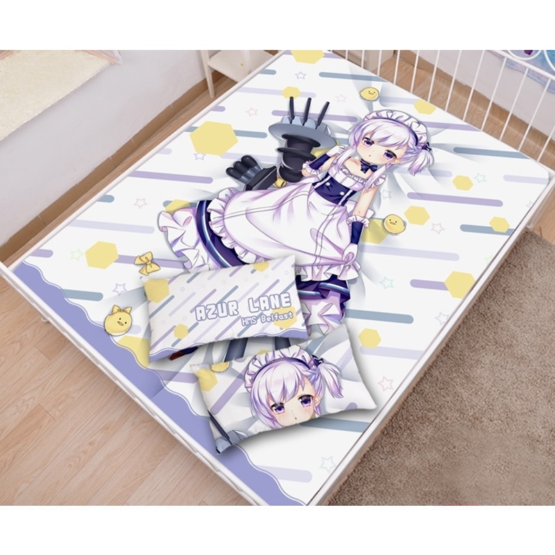 アズールレーン ベルファスト シーツ 布団カバー ブランケット 毛布 枕セット 尚萌=玉々 ccz00899-1