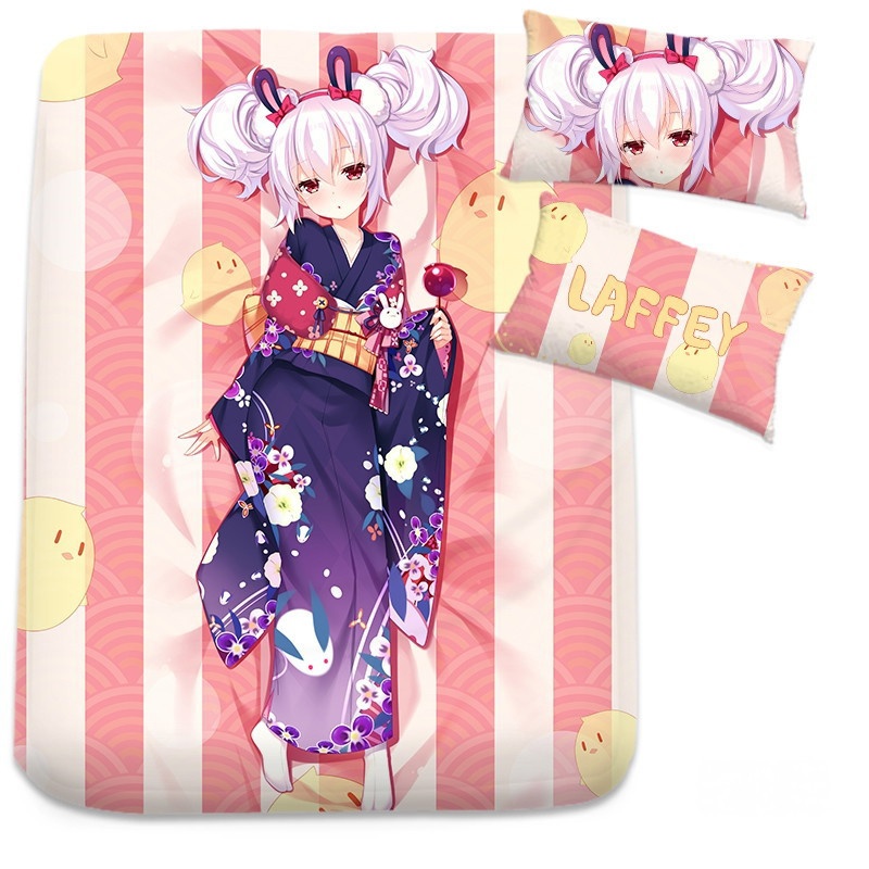 アズールレーン ラフィー シーツ 布団カバー ブランケット 毛布 枕セット 尚萌=幽幽雪猫/Grandia氷 ccz00903-1