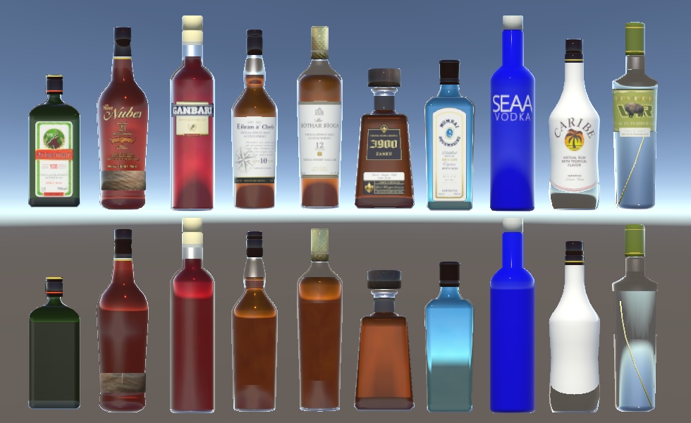 VRChat想定 洋酒セット