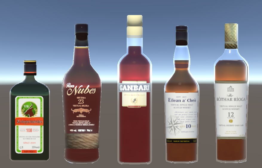 VRChat想定 洋酒セット