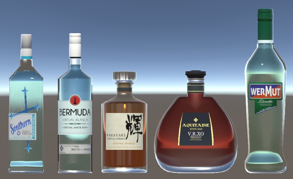 VRChat想定 洋酒セット2