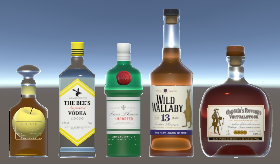VRChat想定 洋酒セット2