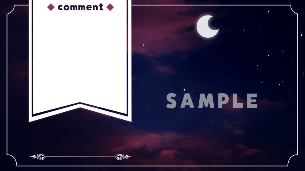 【動く配信背景画面】ゴシックな夜空【Vtuberさん向け】