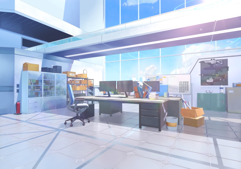 【ブルアカ】シャーレオフィス 3Dモデル(正式版)/ 夏莱办公室 3D模型