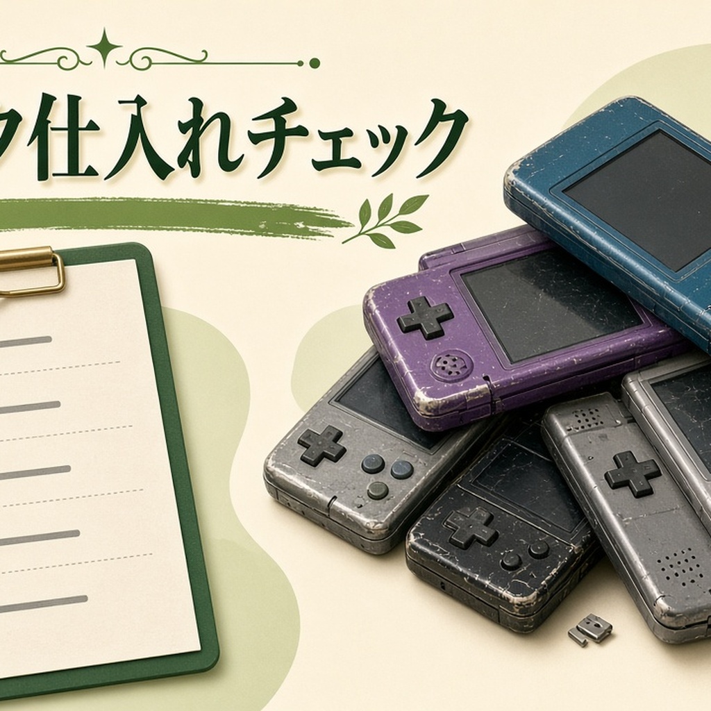 ジャンクゲーム機を買う前・届いたら見るチェックリスト｜DS Lite・GBA SP・ゲームボーイ【印刷用PDF20頁】