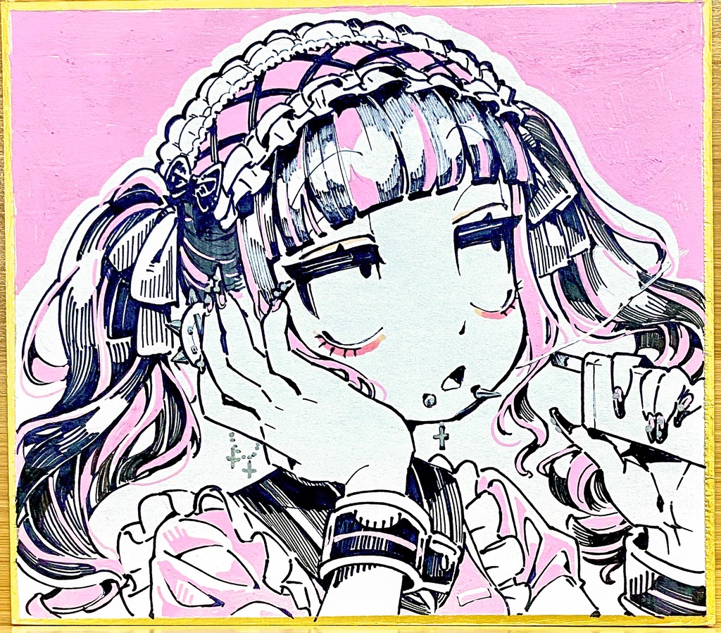 モノクロミニ色紙