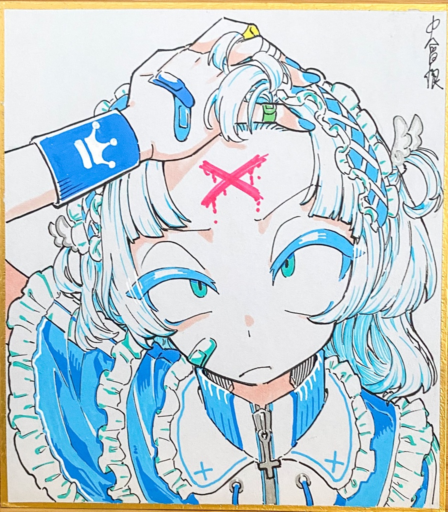 カラーミニ色紙  ゾンビちゃん
