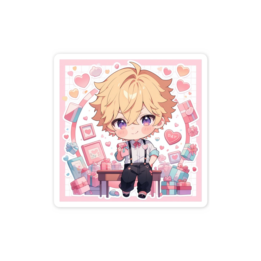 ロアン【バレンタインver.】スマホステッカー