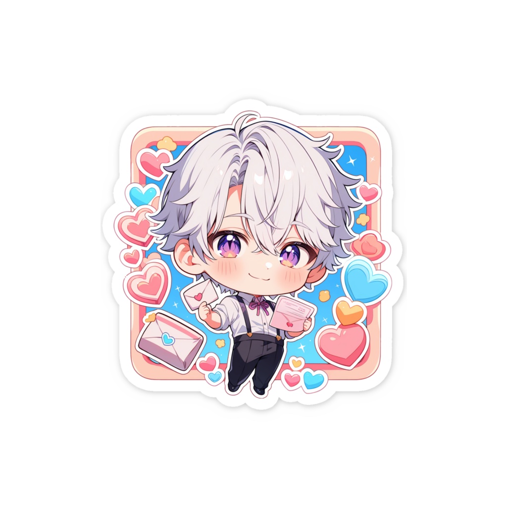 ちびロイ【バレンタインver.】スマホステッカー