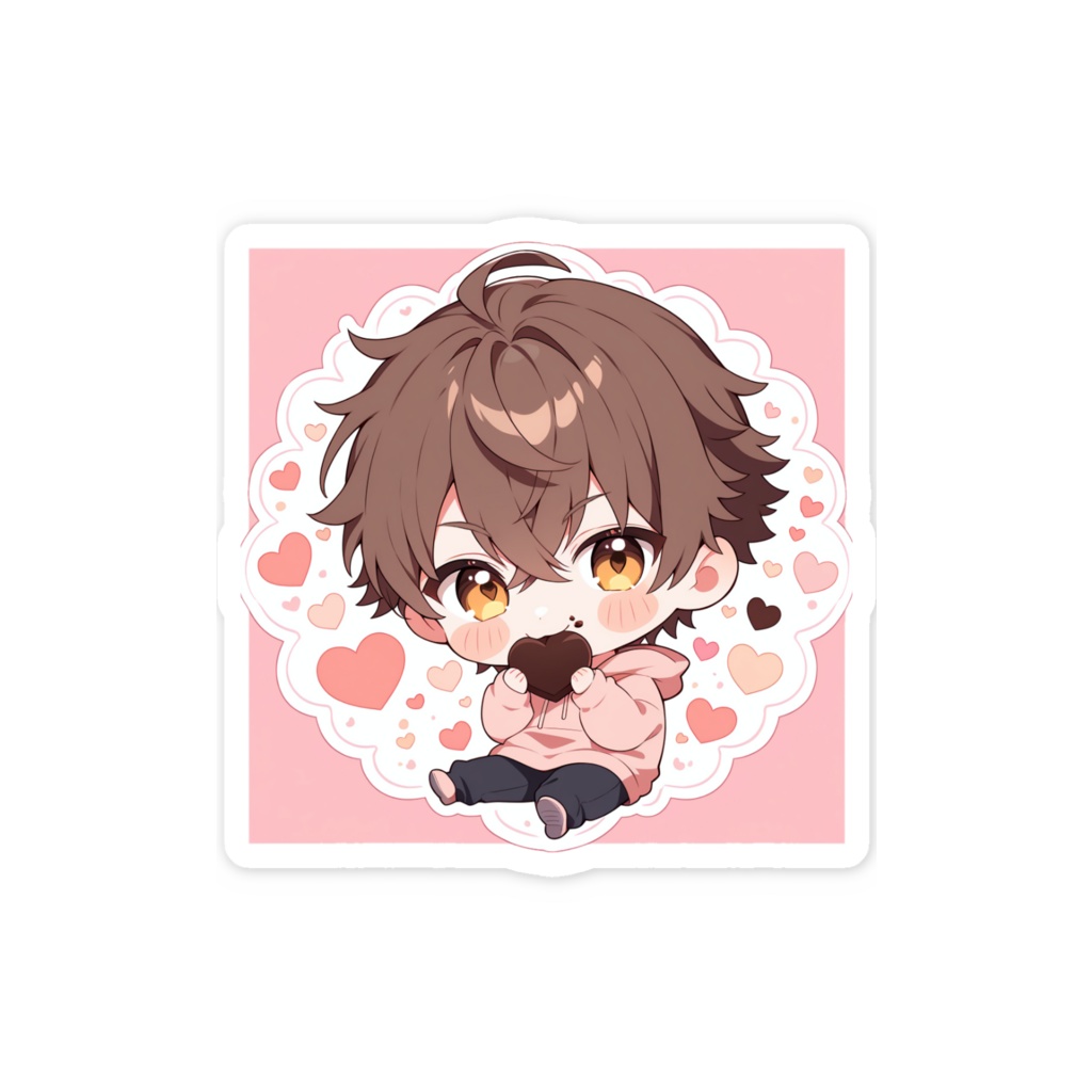ちび魁【バレンタインver.】スマホステッカー