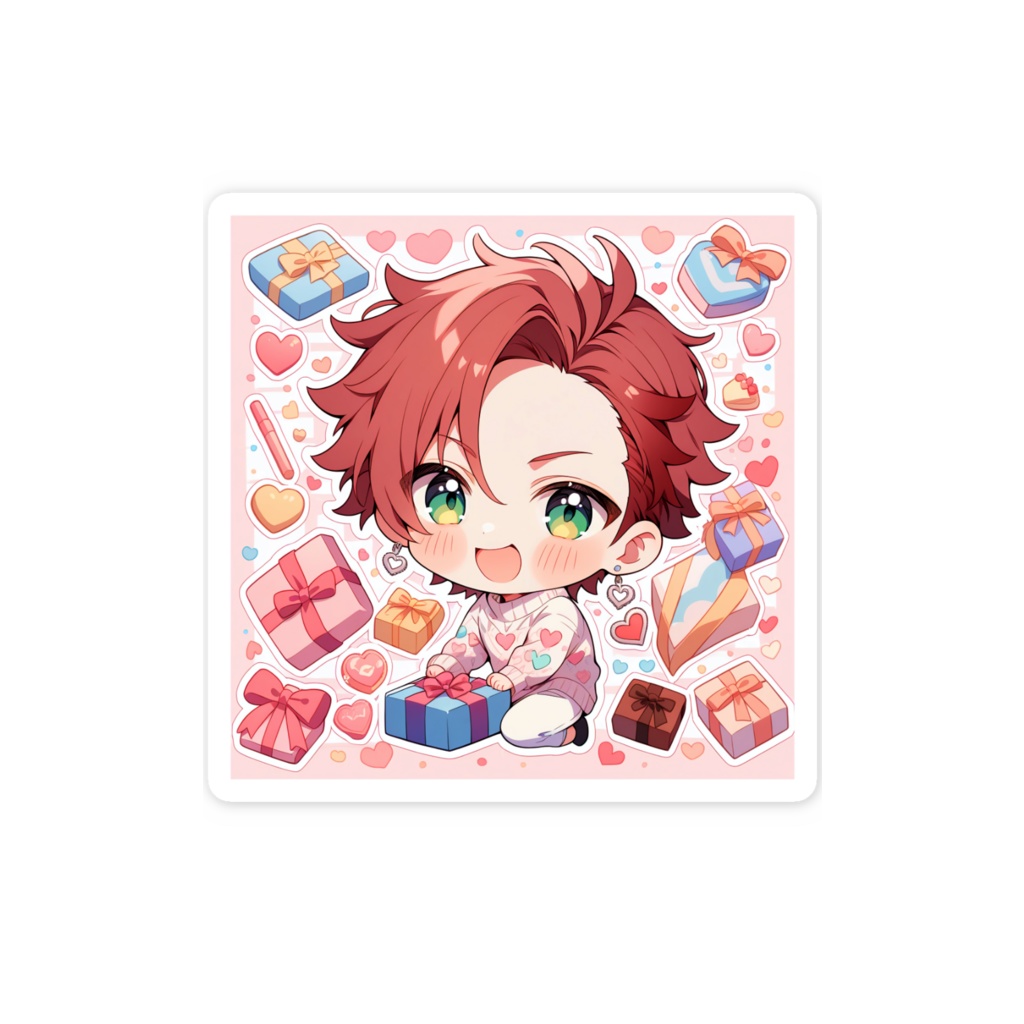 ちび皓焰【バレンタインver.】スマホステッカー