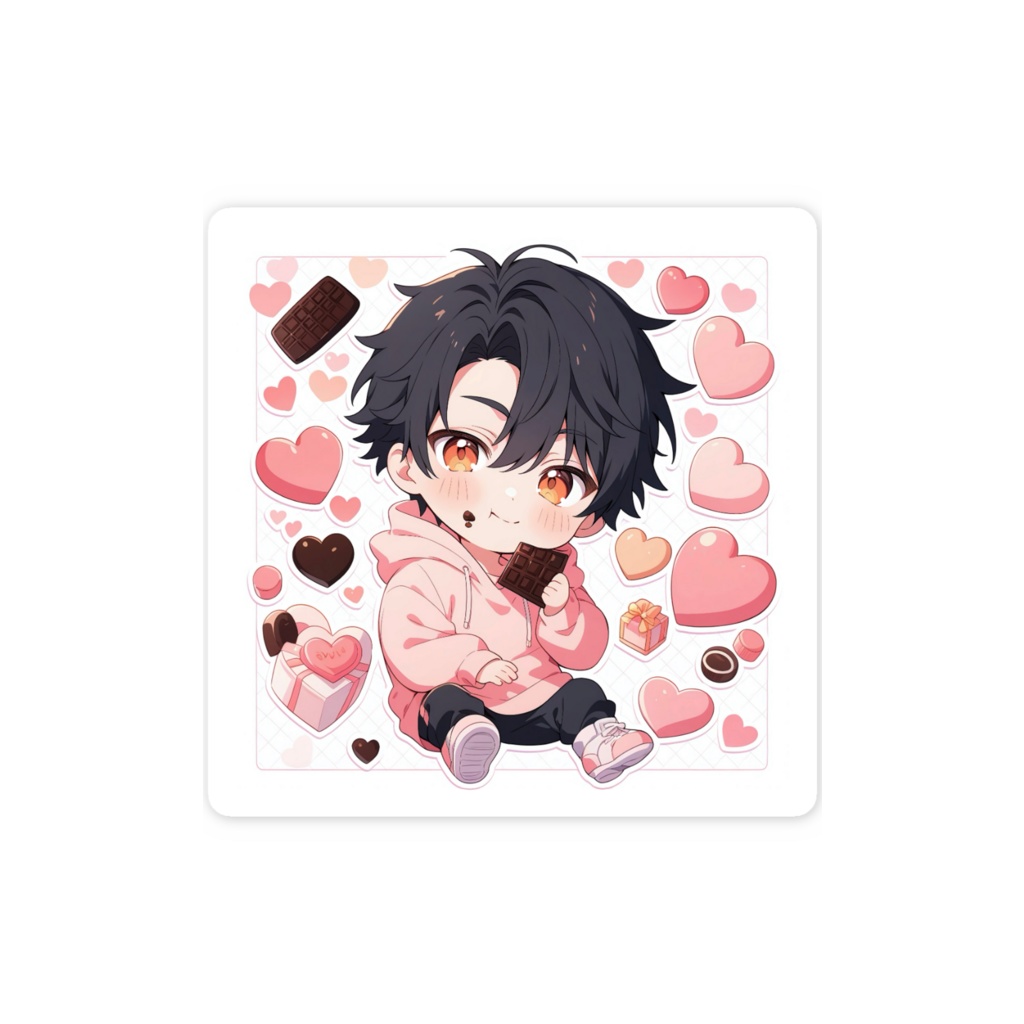 ちび御堂【バレンタインver.】スマホステッカー