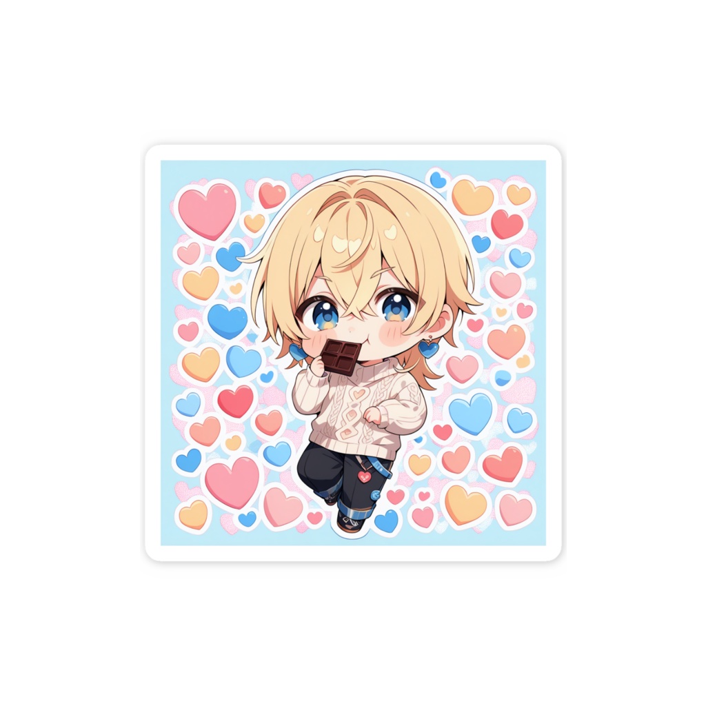 ちびサリム【バレンタインver.】スマホステッカー