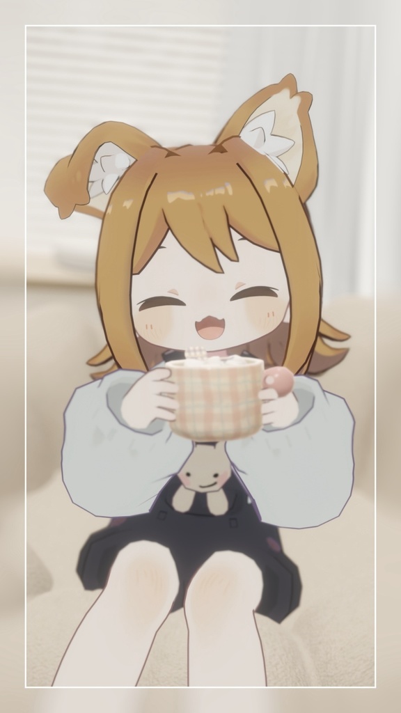 【MA対応】くまちゃんサロペット【3アバター対応】