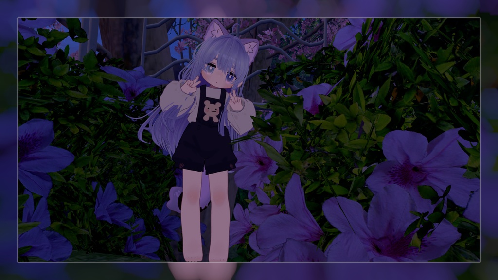 【MA対応】くまちゃんサロペット【3アバター対応】