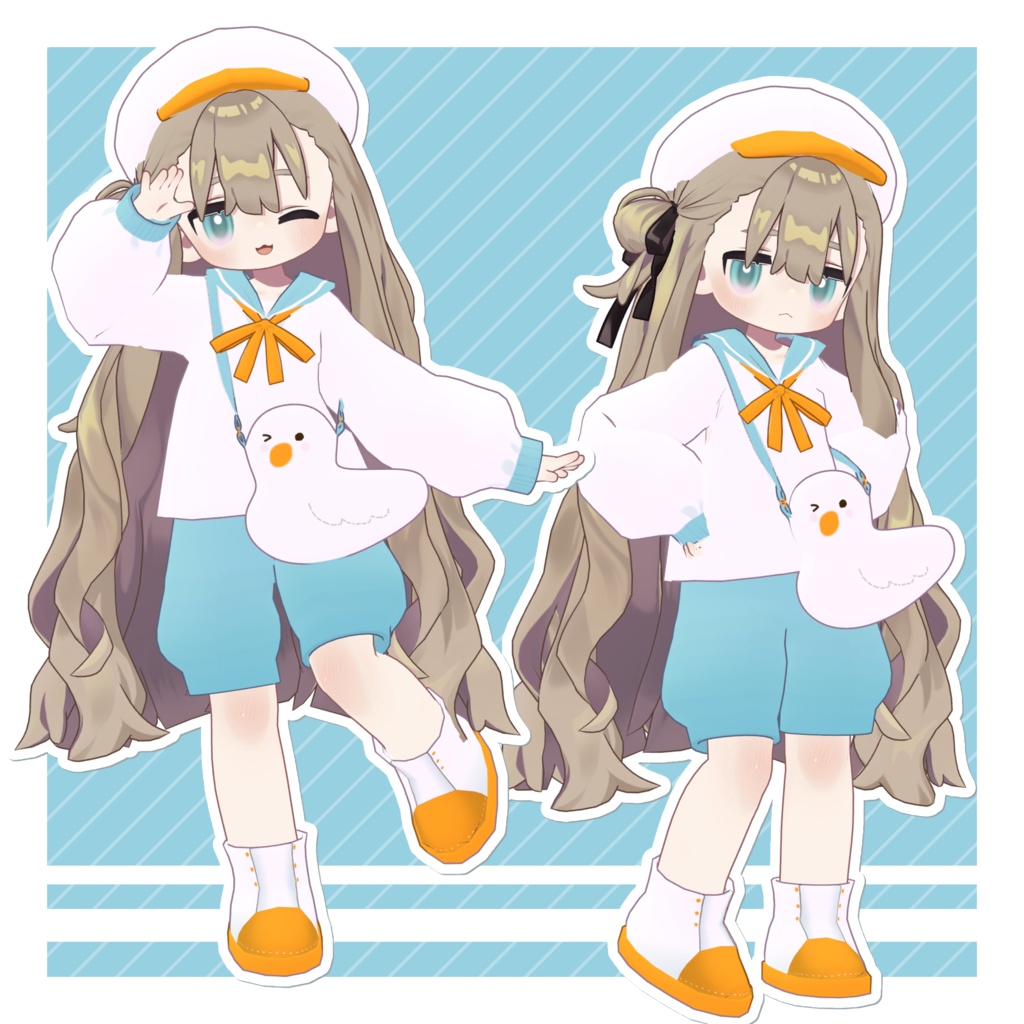 【MA対応】うみどりセーラー【5アバター対応】