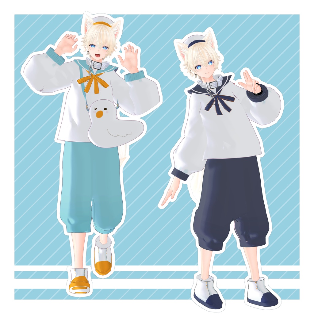 【MA対応】うみどりセーラー【5アバター対応】