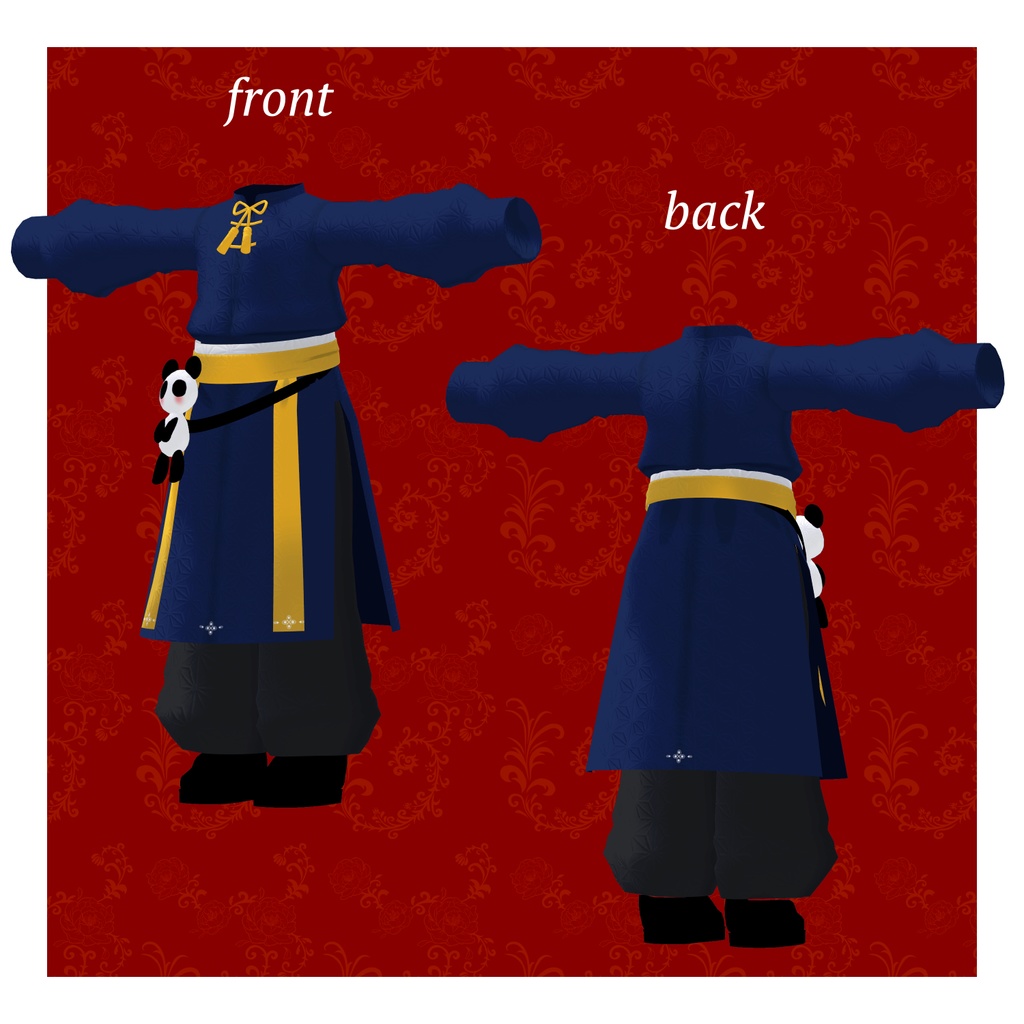 【MA対応】パンダチャイナ【6アバター対応】