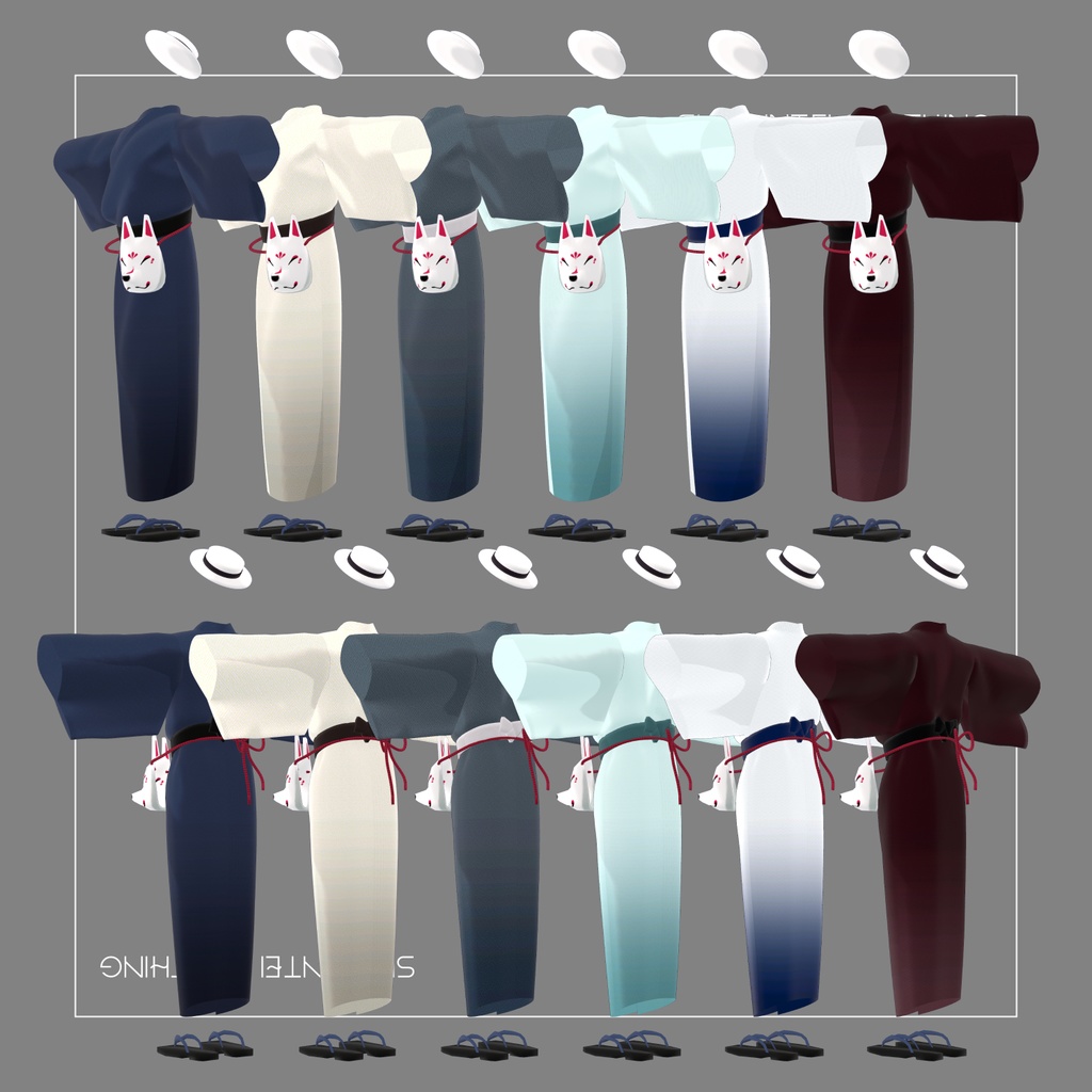 【MA対応】森林邸式浴衣【5アバター対応】