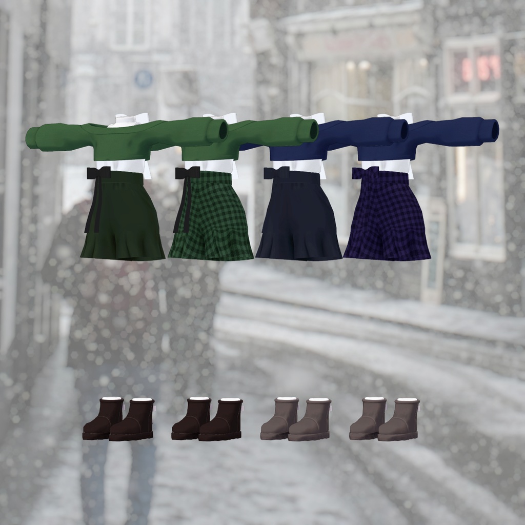 Snowy Ribbon【7アバター対応】