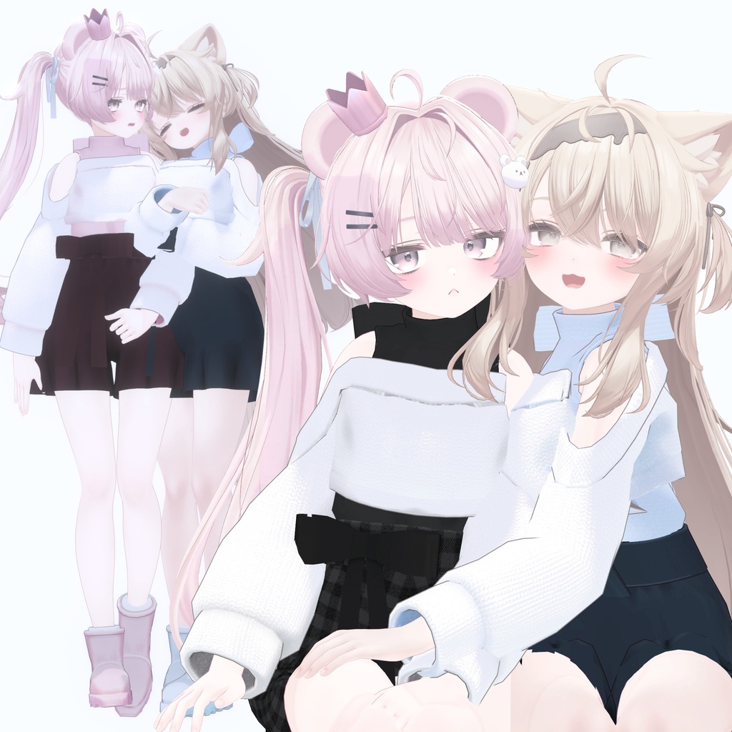 Snowy Ribbon【7アバター対応】