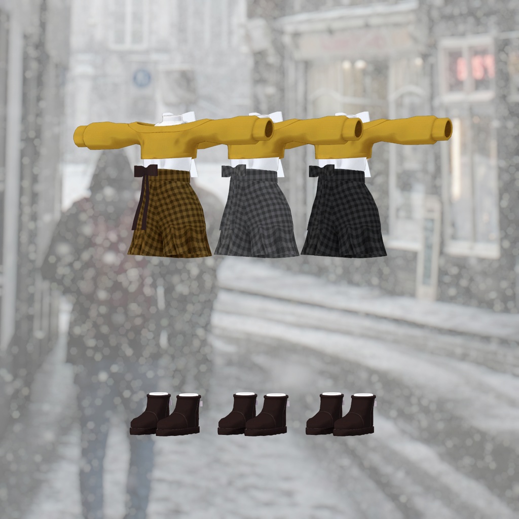 Snowy Ribbon【7アバター対応】