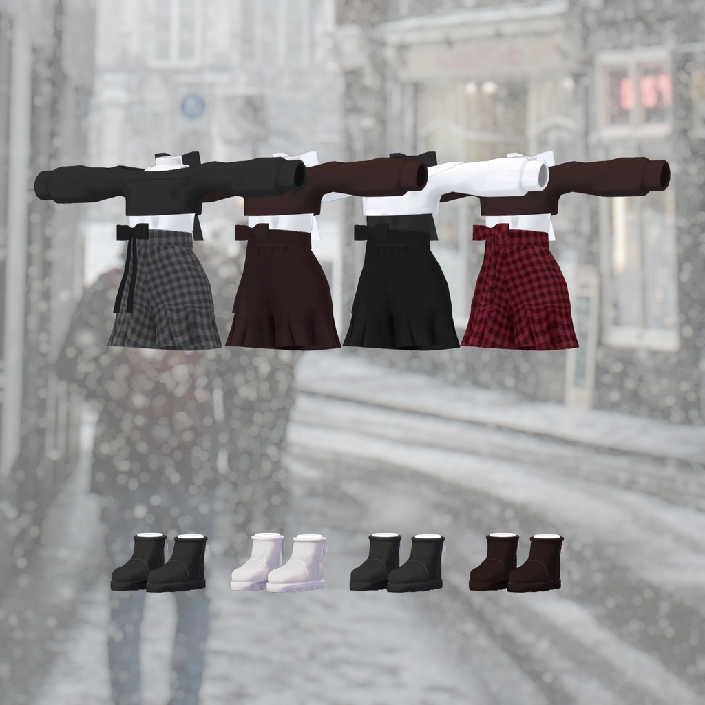 Snowy Ribbon【7アバター対応】