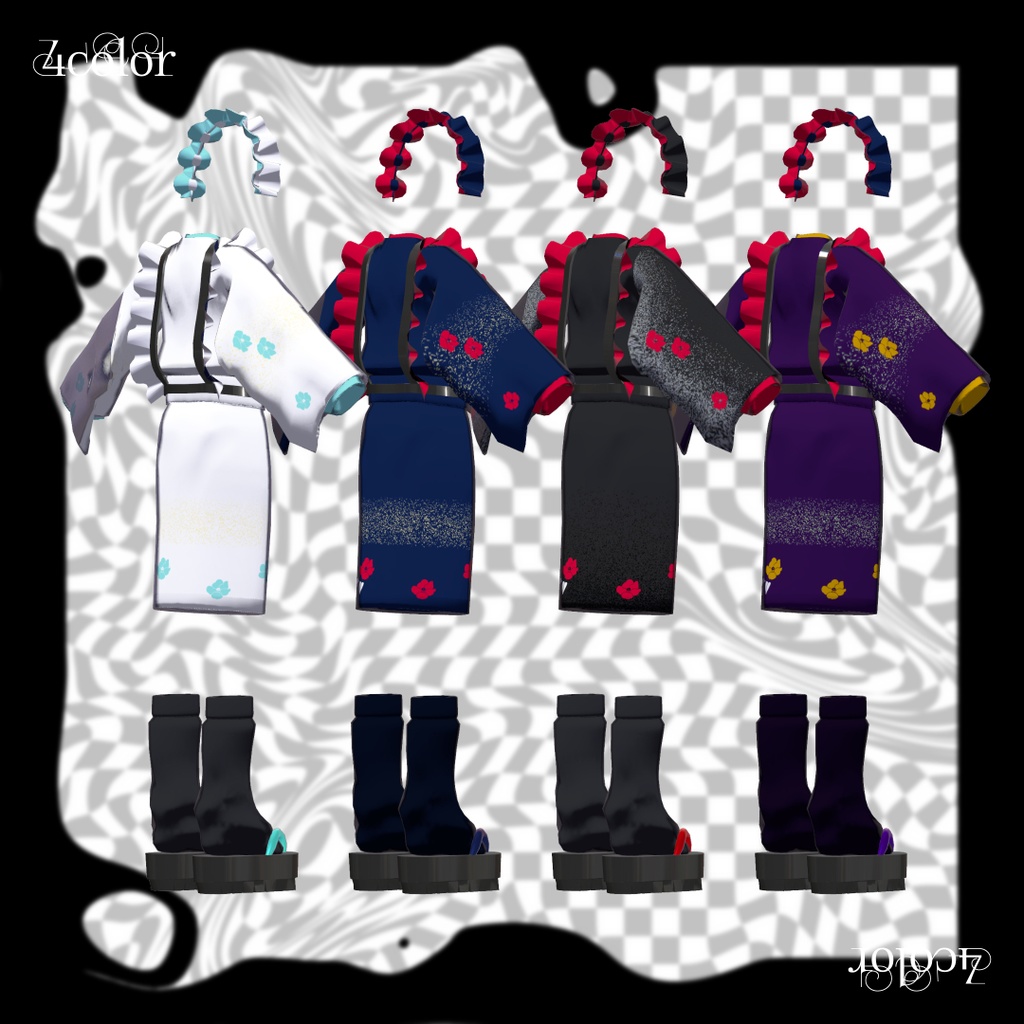 ✨セール中✨【MA対応】Black Camellia【複数アバター対応】